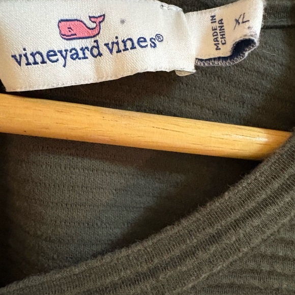 Vineyard Vines Olive Ribbed Knit Dress XL vintage white - Picture 3 of 6